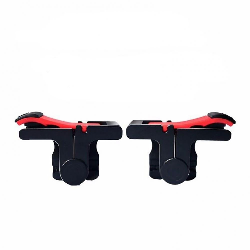 1 Pair D9 Plastic Mobile Phone Holder Gaming Triggers Game Controllers Gamepad For PUBG Controller 6 Fingers Gamepad Joystick