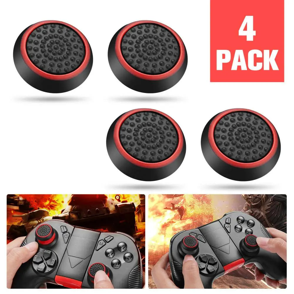 4PCS/10PCS Non-slip Silicone Analog Joystick Thumbstick Thumb Stick Grip Caps Cases for PS3 PS4 PS5 Xbox One Xbox 360 Controller