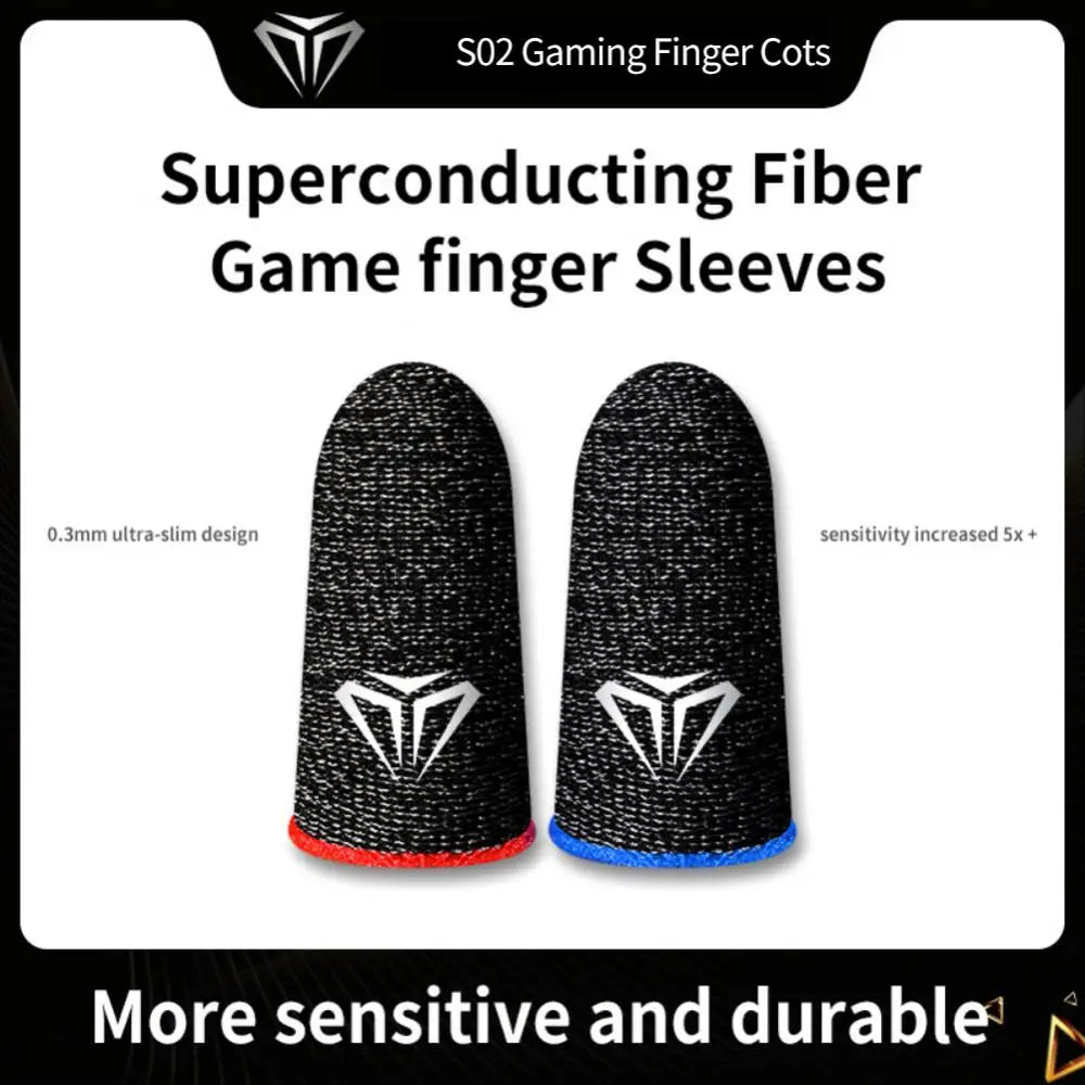 5pair(10pcs) Finger Sleeves Phone Gaming Hand Antiskid Controller Gloves Anti Sweat Breathable Seamless Touchscreen Finger Cover