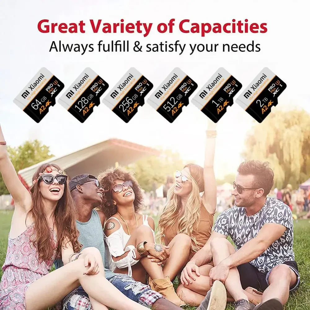 Mijia 2TB U3 Memory Card 1TB 512GB Micro TF SD Card 128GB 256GB U3 V30 4K Full HD TF Memory Flash Card For Phone/Computer