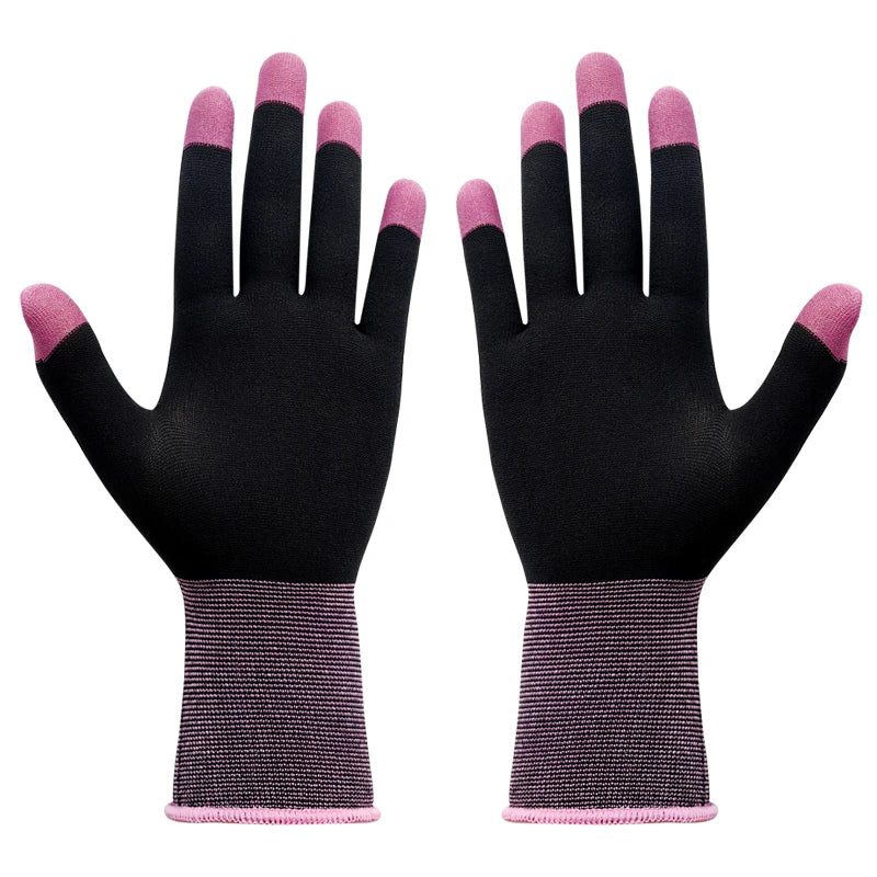 1 Pair Finger Sleeve Sweatproof Breathable Sensitive Gaming Touch Screen Fingertips Cover Thumb Gloves for PUBG Mobile Game