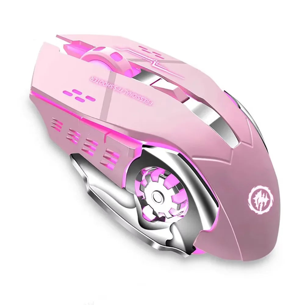 Rechargeable Wireless Mouse Gaming Computer Silent Bluetooth Mouse USB Mechanical E-Sports Backlight PC Gamer Mouse For Computer