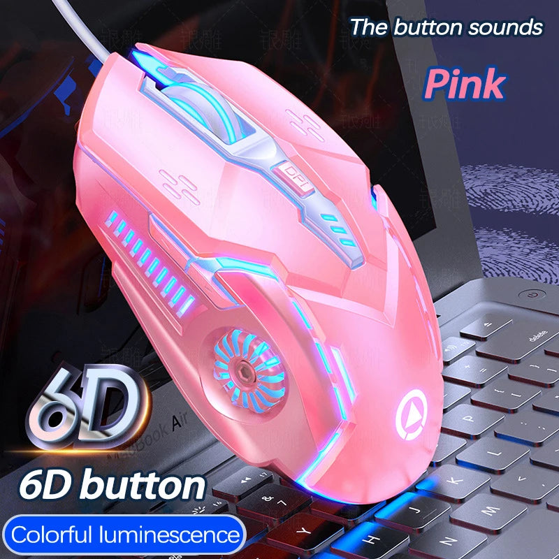 UTHAI G5 Six key 3200PDI wired illuminated gaming mouse, e-sports mechanical mute computer accessories