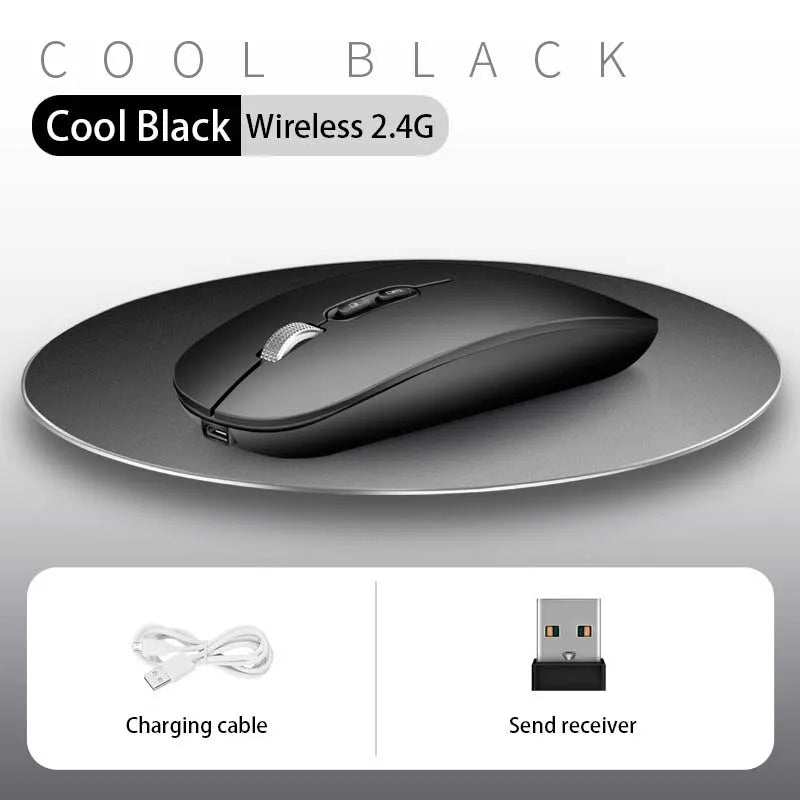 Xiaomi Dual Mode Mouse Wireless Bluetooth 1600 DPI Adjustable Rechargeable USB Mute Desktop Key Fashional Office Learning Mouses