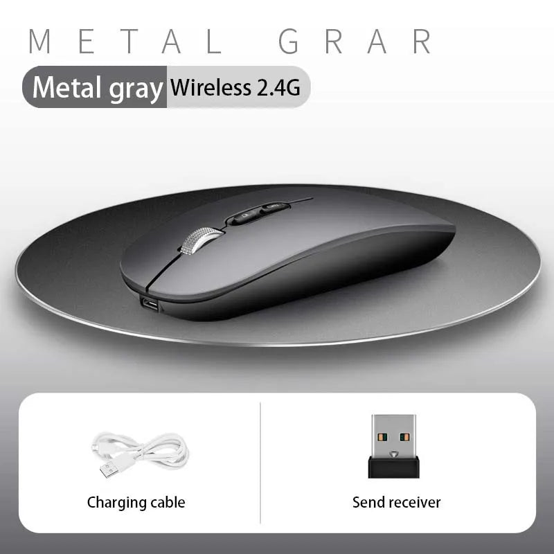 Xiaomi Dual Mode Mouse Wireless Bluetooth 1600 DPI Adjustable Rechargeable USB Mute Desktop Key Fashional Office Learning Mouses
