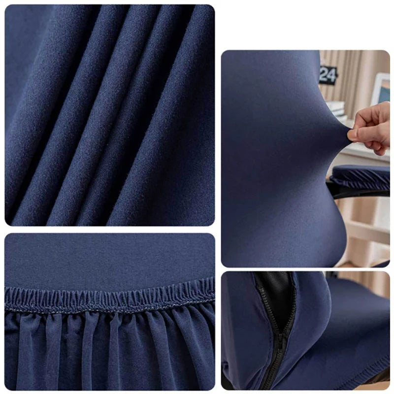 1pc seat cover, gaming chair cover, zipper closure, dust-proof and stain-proof, gaming chair cover, furniture protection cover,