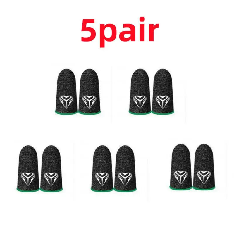 5pair(10pcs) Finger Sleeves Phone Gaming Hand Antiskid Controller Gloves Anti Sweat Breathable Seamless Touchscreen Finger Cover