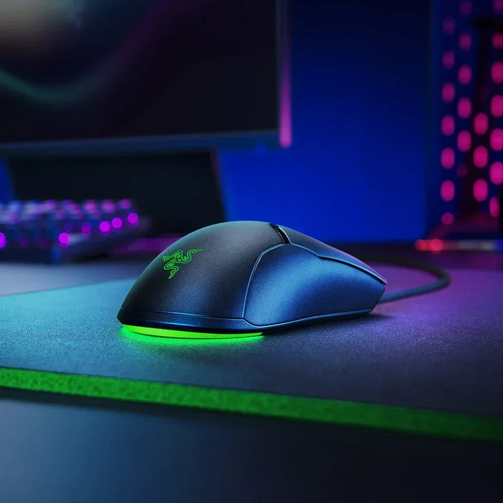 RAZER Venomous Mini Cable Gaming Competitive Mouse Special Edition 8500DPI Optical Sensor Light Cable Computer Periphera