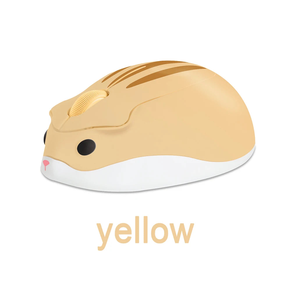 New Cute 2.4G Wireless Mouse Ergonomic Optical USB Mice Kawaii Cartoon Hamster Mouse For PC Laptop Tablet Computer Kids Gift