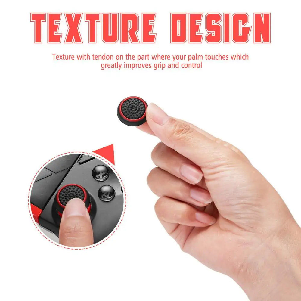4PCS/10PCS Non-slip Silicone Analog Joystick Thumbstick Thumb Stick Grip Caps Cases for PS3 PS4 PS5 Xbox One Xbox 360 Controller