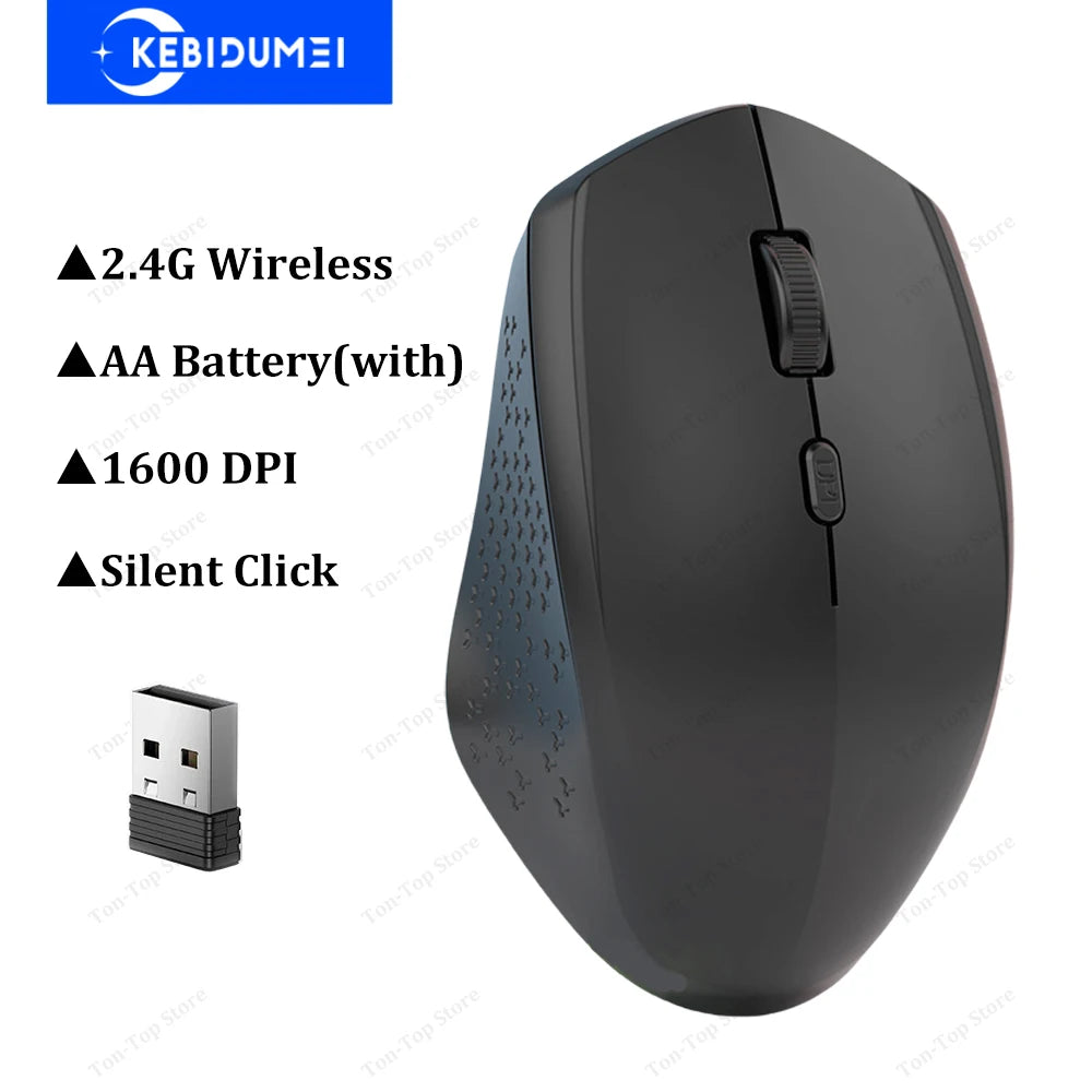 Dual-Mode Bluetooth 5.2 Mouse 2.4G Wireless Mouse Silent Mouse Rechargeable Mouse 1600DPI Gaming Mouse For PC Laptop Win Mac OS