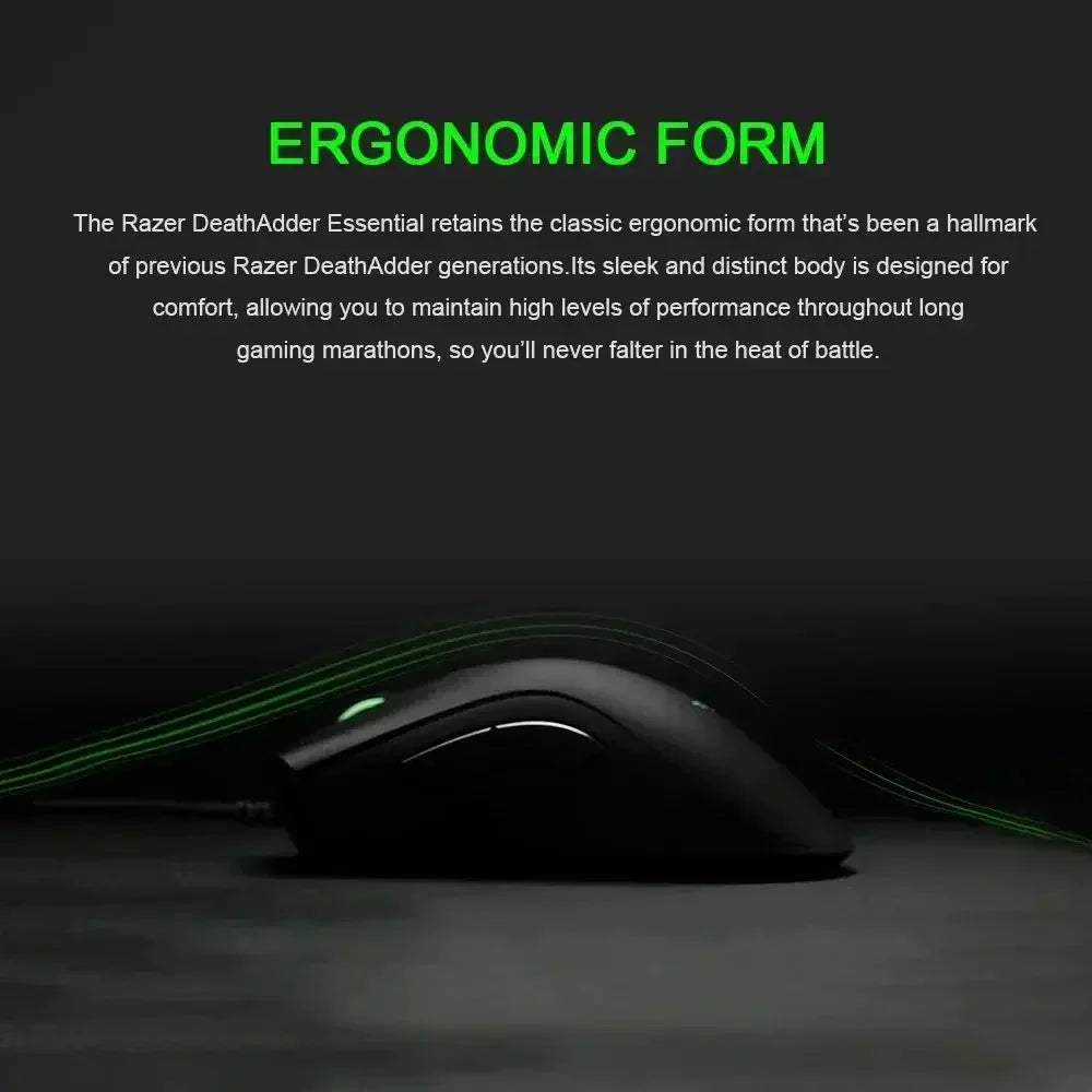 RAZER Venomous Mini Cable Gaming Competitive Mouse Special Edition 8500DPI Optical Sensor Light Cable Computer Periphera