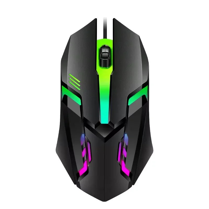 USB Wired Gaming Mouse LED Luminous Backlit Mouse 3D Ergonomic Adjustable Optical Mice for PC Gamer Computer Desktop