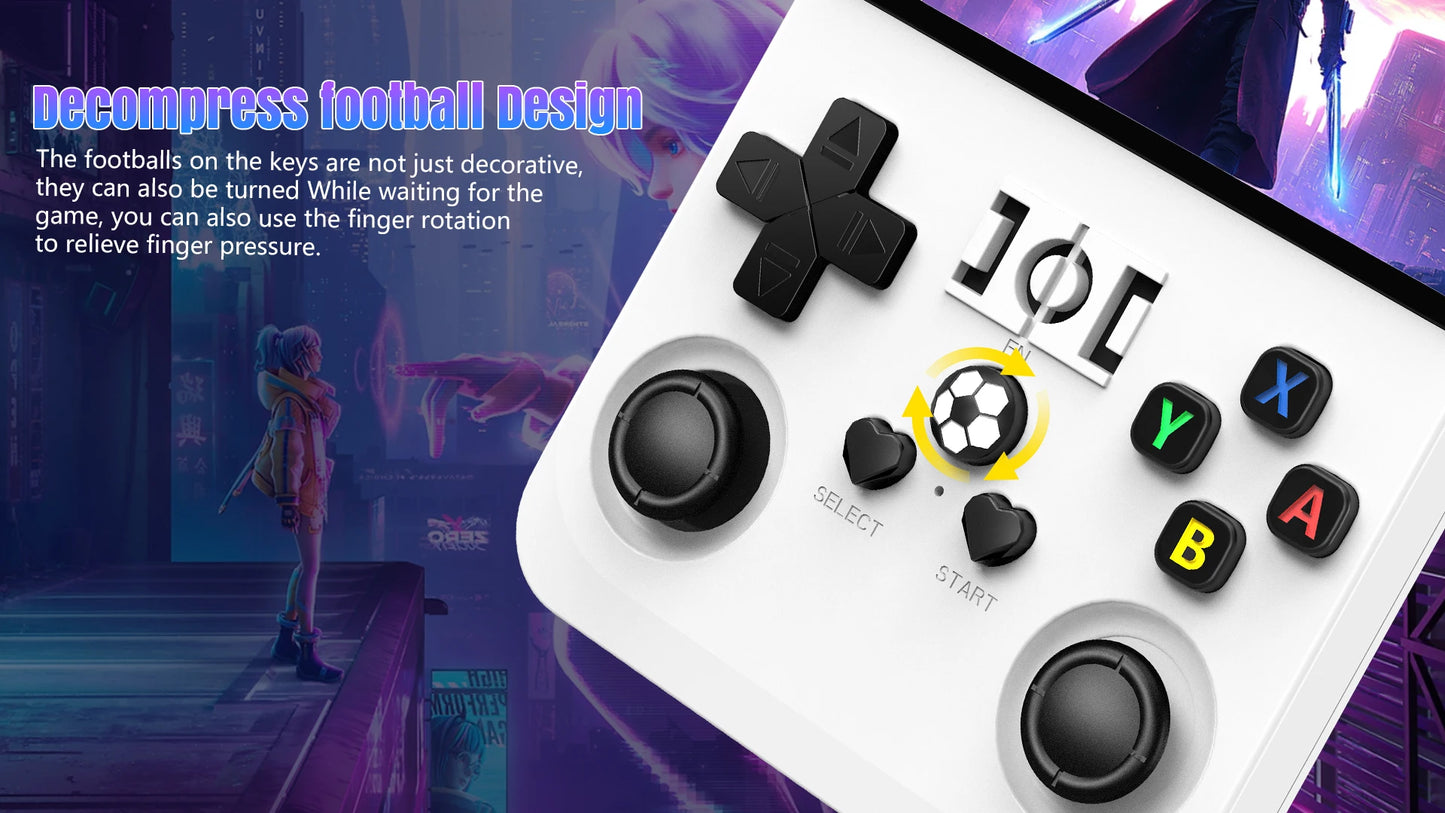 Open Source R36MAX Retro Handheld Game Console 64/128GB 4.0 Inch IPS Screen RK3326 Chip Portable Video Game Player Console Gift