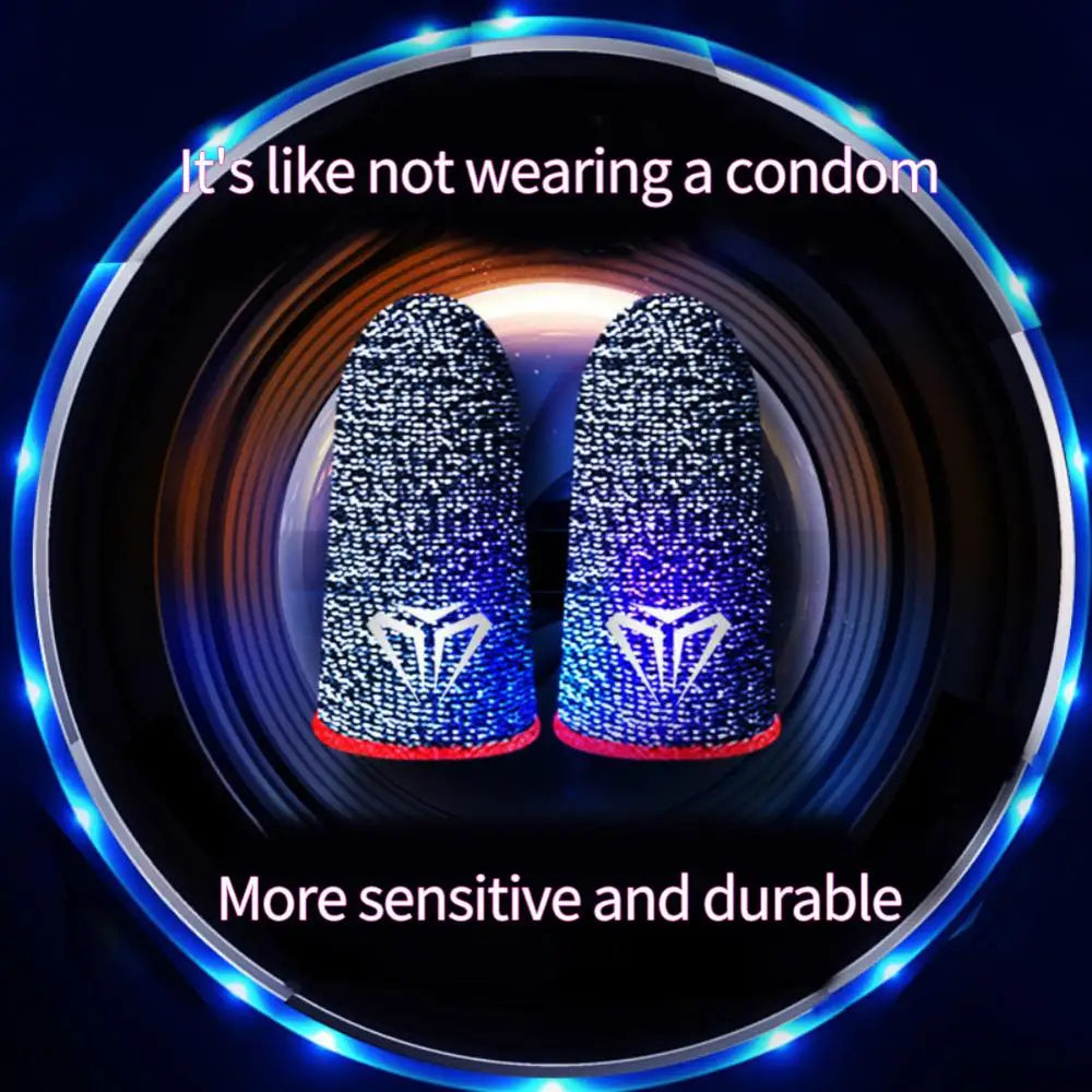 5pair(10pcs) Finger Sleeves Phone Gaming Hand Antiskid Controller Gloves Anti Sweat Breathable Seamless Touchscreen Finger Cover