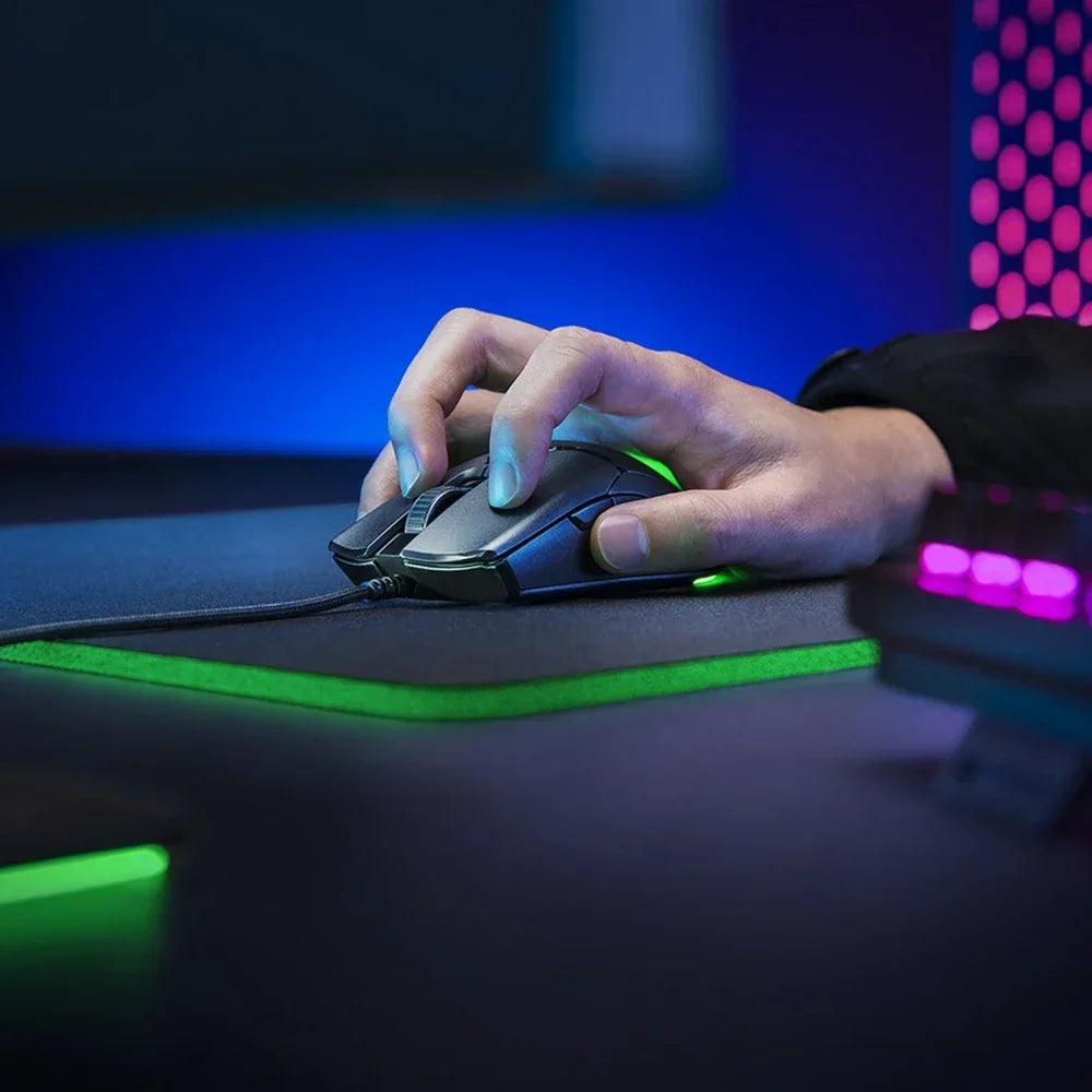 RAZER Venomous Mini Cable Gaming Competitive Mouse Special Edition 8500DPI Optical Sensor Light Cable Computer Periphera