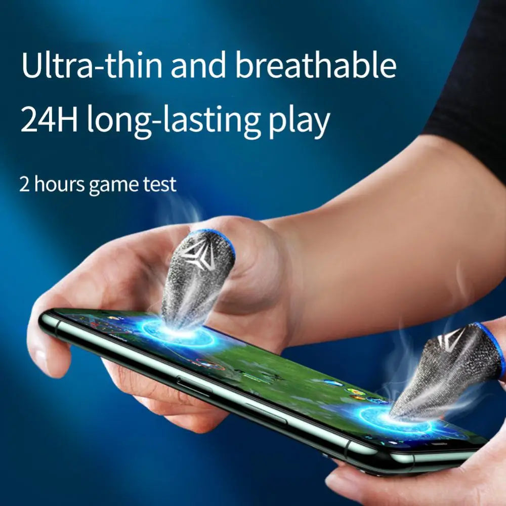 5pair(10pcs) Finger Sleeves Phone Gaming Hand Antiskid Controller Gloves Anti Sweat Breathable Seamless Touchscreen Finger Cover