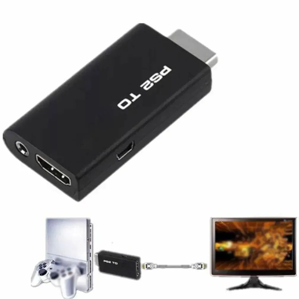 PS2 to HDMI-compatiblel Converter Sturdy Stable PS2 To HDMI-compatible Adapter With Audio And Video Adapter Dropshipping