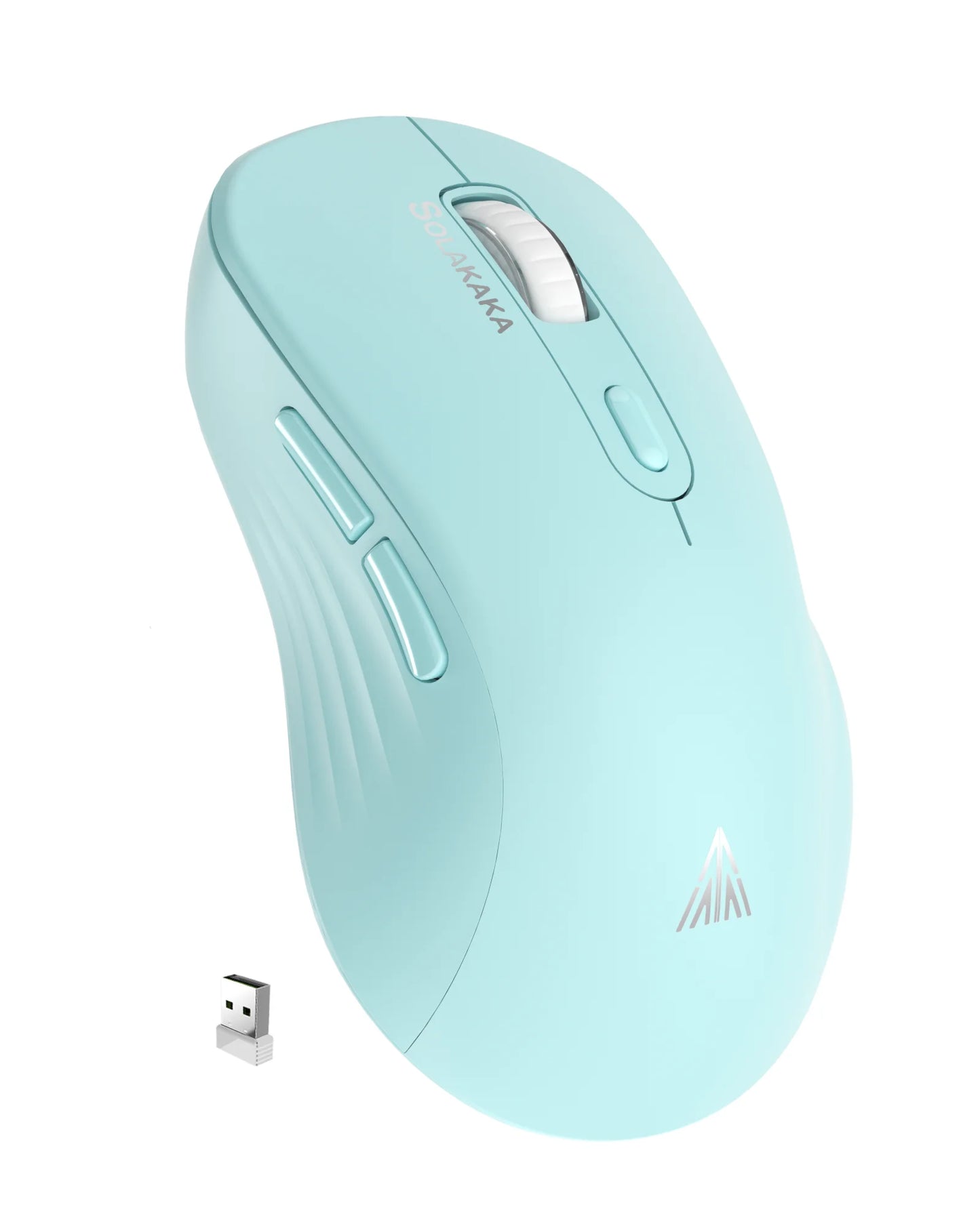 SOLAKAKA SM66 Silent Dual Mode Mouse Bluetooth-compatible 2.4G Wireless Lightweight Ergonomic Mice 4800 DPI PC Office Game Mouse