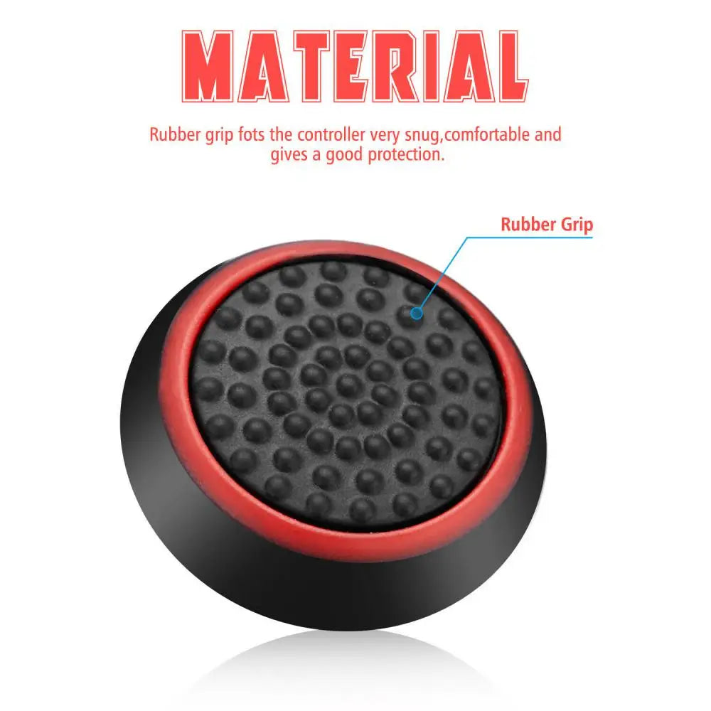 4PCS/10PCS Non-slip Silicone Analog Joystick Thumbstick Thumb Stick Grip Caps Cases for PS3 PS4 PS5 Xbox One Xbox 360 Controller