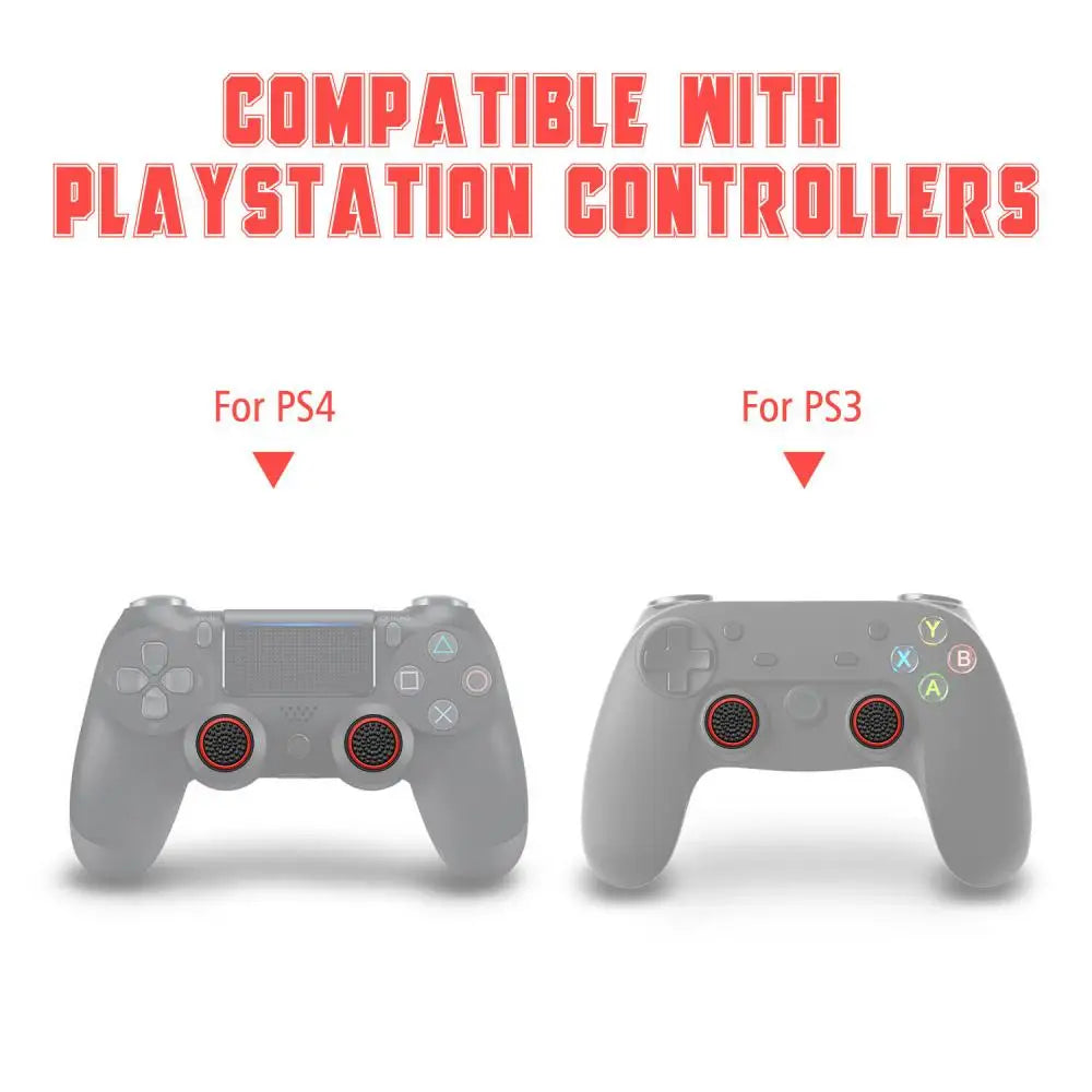 4PCS/10PCS Non-slip Silicone Analog Joystick Thumbstick Thumb Stick Grip Caps Cases for PS3 PS4 PS5 Xbox One Xbox 360 Controller