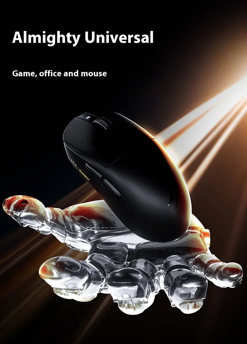 ATK Dragonfly A9 Ultra Mouse Paw3950 2 Modes Wireless Mouse 8000Hz Lightweight Gaming Mice PC Accessories For FPS Gamer Custom