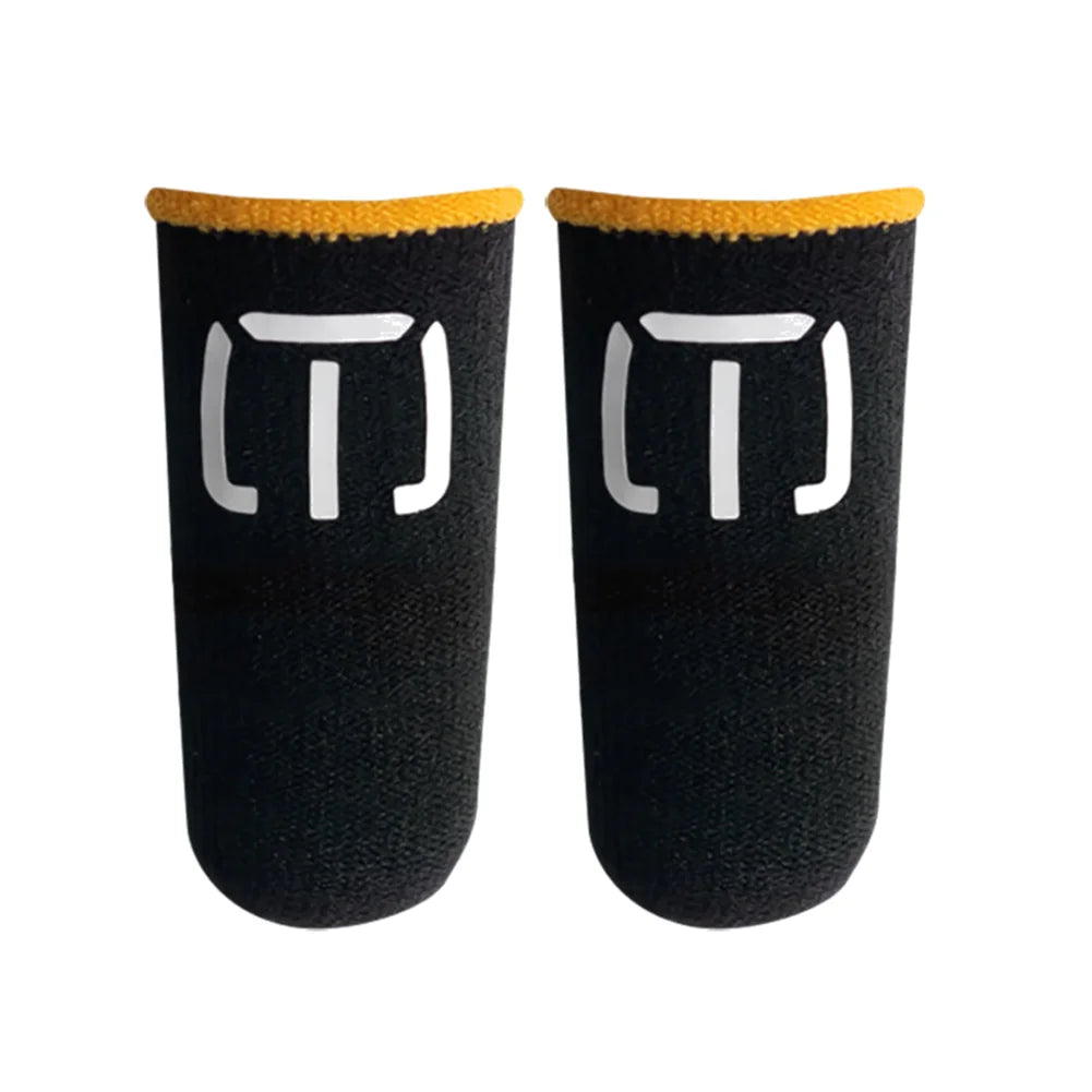 1 Pair Finger Sleeve Sweatproof Breathable Sensitive Gaming Touch Screen Fingertips Cover Thumb Gloves for PUBG Mobile Game