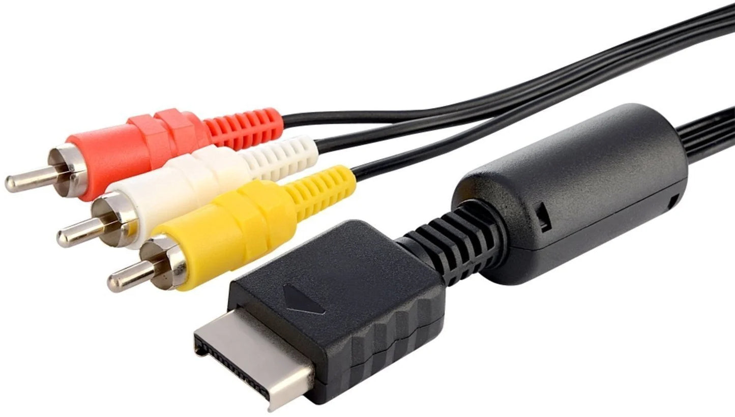 1.8m AV Audio Cable Game Composite 3 RCA Copper for Sony PS2/PS3/PS1 Console Wire AV Cable for PlayStation 1 2 3 Accessories
