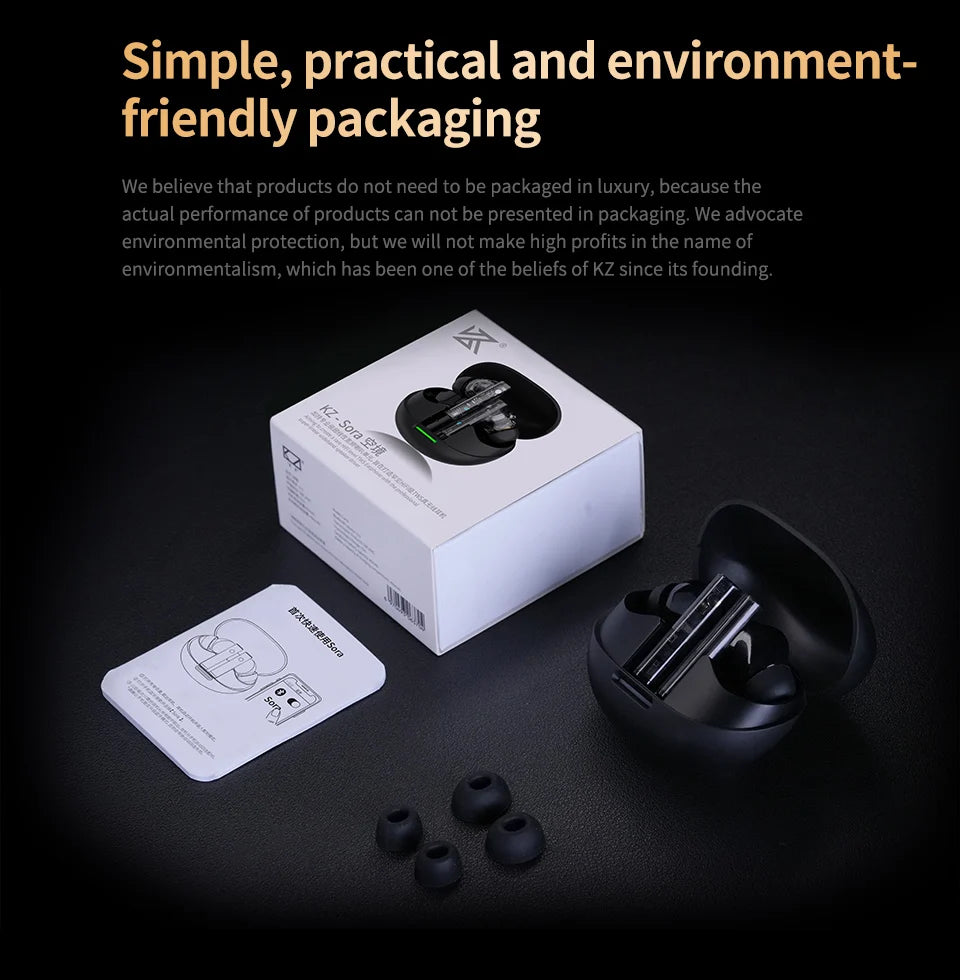 KZ Sora True Wireless Stereo TWS Bluetooth 5.4 high-quality wireless high-fidelity music in-ear headphones