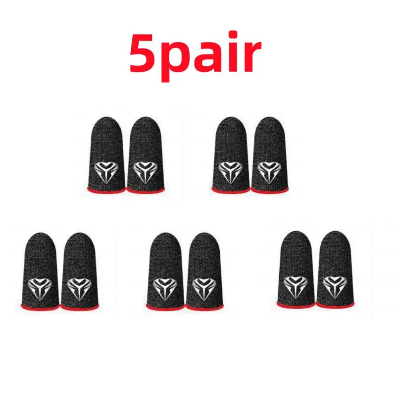 5pair(10pcs) Finger Sleeves Phone Gaming Hand Antiskid Controller Gloves Anti Sweat Breathable Seamless Touchscreen Finger Cover