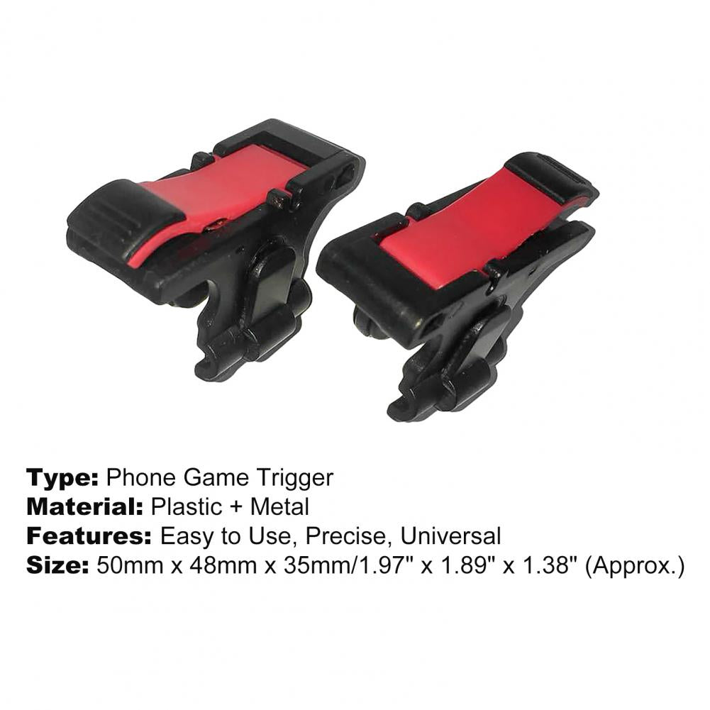 1 Pair D9 Plastic Mobile Phone Holder Gaming Triggers Game Controllers Gamepad For PUBG Controller 6 Fingers Gamepad Joystick