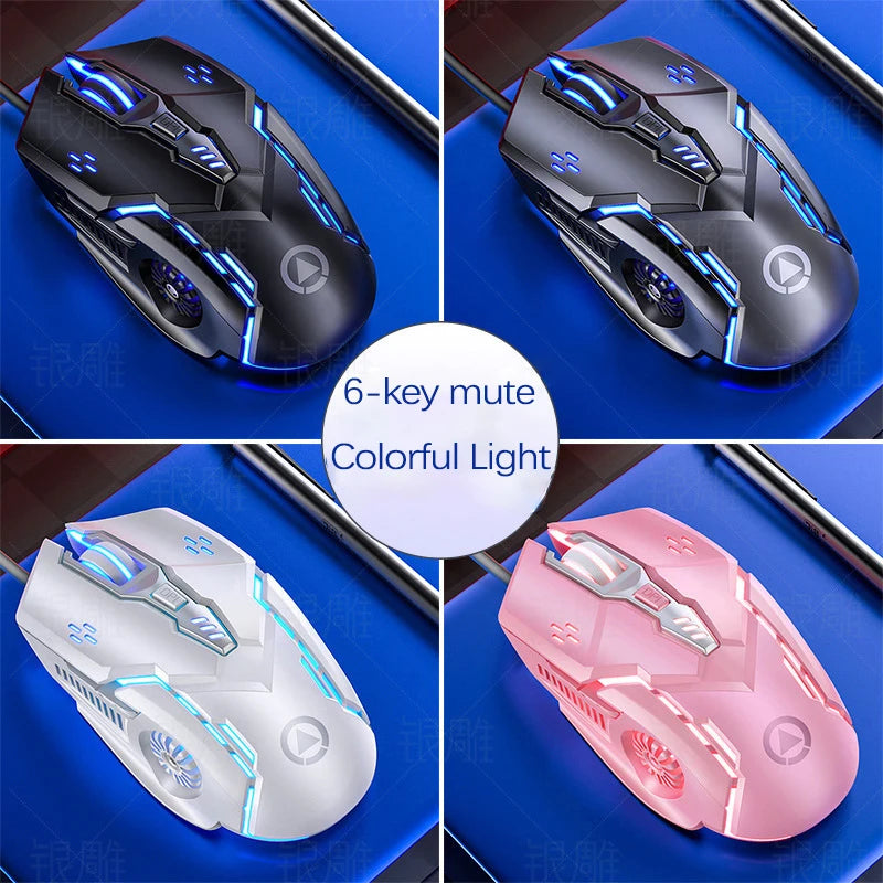 UTHAI G5 Six key 3200PDI wired illuminated gaming mouse, e-sports mechanical mute computer accessories