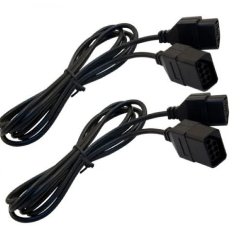 2 pcs high quality and fast shipping cable for Nintendo NES Controller Extension Cable Cord 6 Feet