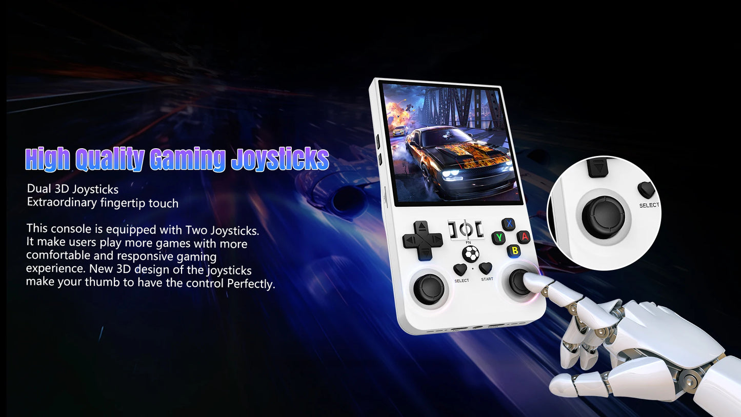 Open Source R36MAX Retro Handheld Game Console 64/128GB 4.0 Inch IPS Screen RK3326 Chip Portable Video Game Player Console Gift