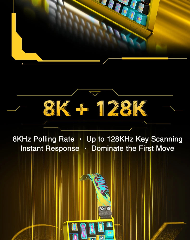 AULA WIN68HE Ultra Gaming Keyboard Full CNC Aluminum Case Rapid Trigger 8K Return Esports High-end Custom Version