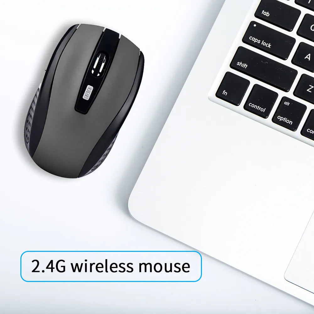 2.4G USB 1600DPI Optical Wireless Mouse 6D for Computer Laptop Gaming Mice Ergonomically-designed Wireless Mouse