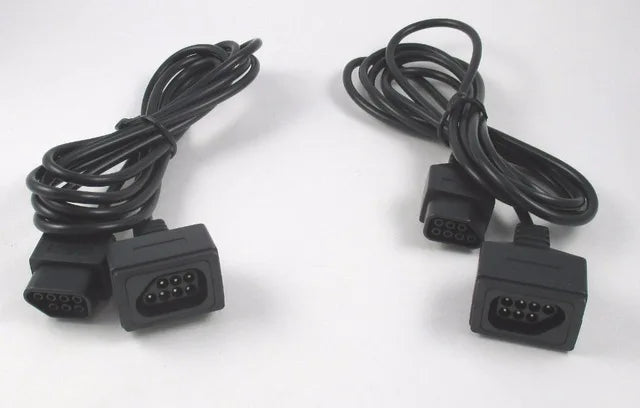 2 pcs high quality and fast shipping cable for Nintendo NES Controller Extension Cable Cord 6 Feet