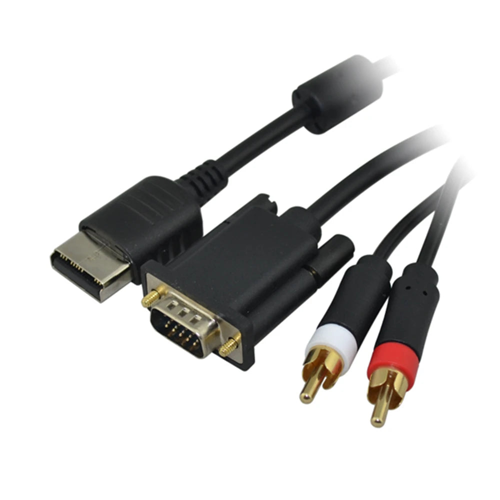 High Definition VGA Cable RCA Sound Adapter HD Box  Cable For Sega Dreamcast Video Games Console PAL NTSC