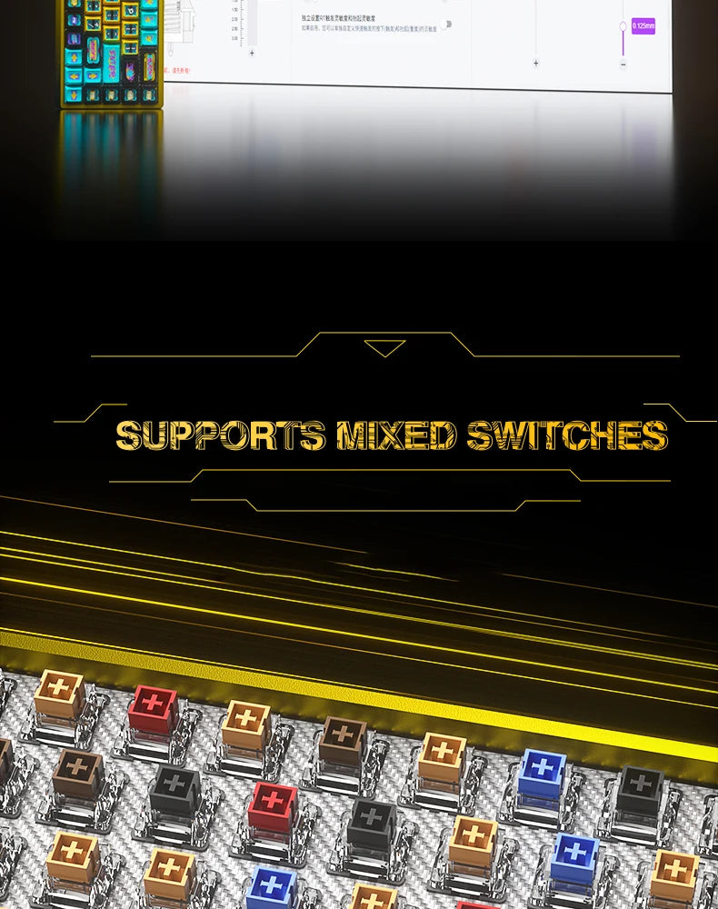 AULA WIN68HE Ultra Gaming Keyboard Full CNC Aluminum Case Rapid Trigger 8K Return Esports High-end Custom Version