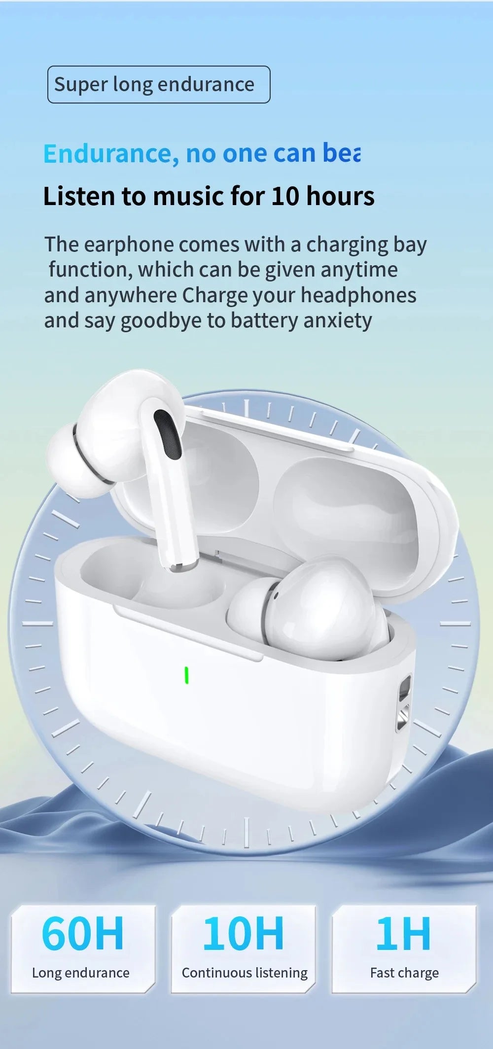 Original AIR ANC Bluetooth Earphones TWS Noise Reduction Wireless Earbuds Long battery life Pod Spatial Audio PRO With Mic