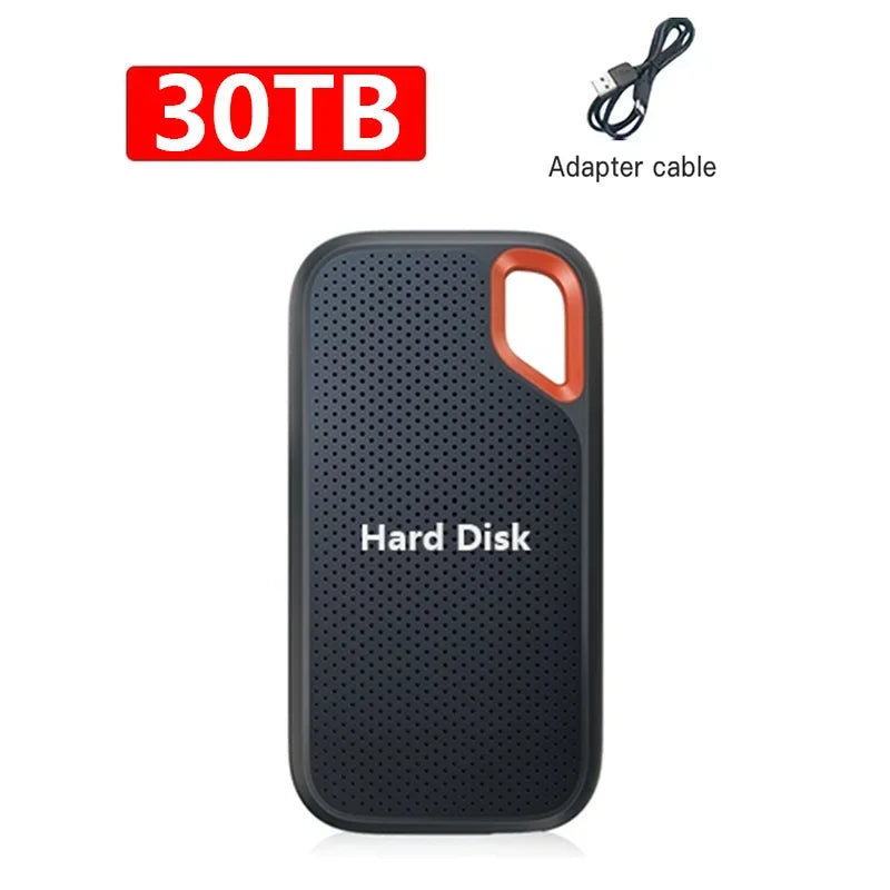 Portable SSD 2TB External Hard SSD 1TB High-speed External Solid State Drive 256TB Mass Storge Hard Disk for Laptop/PC/MAC/Phone