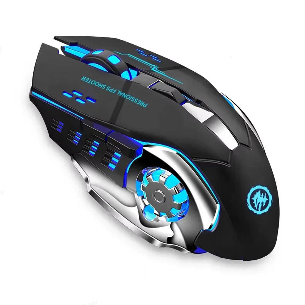 Rechargeable Wireless Mouse Gaming Computer Silent Bluetooth Mouse USB Mechanical E-Sports Backlight PC Gamer Mouse For Computer
