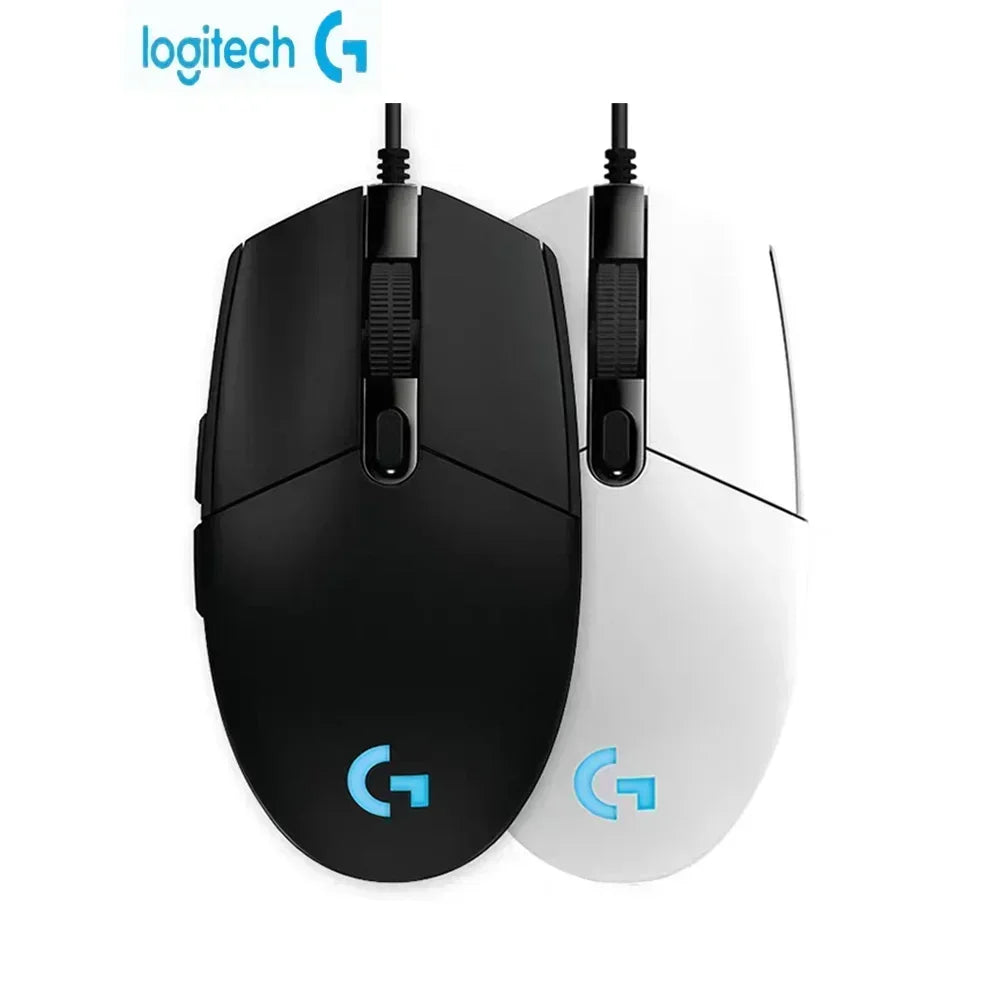 Logitech G102 Mouse Ergonomic Mouse Optical 8000DPI 16.8M Color LED Customizing 6 Buttons Wired Pc Gaming Accessories roccat