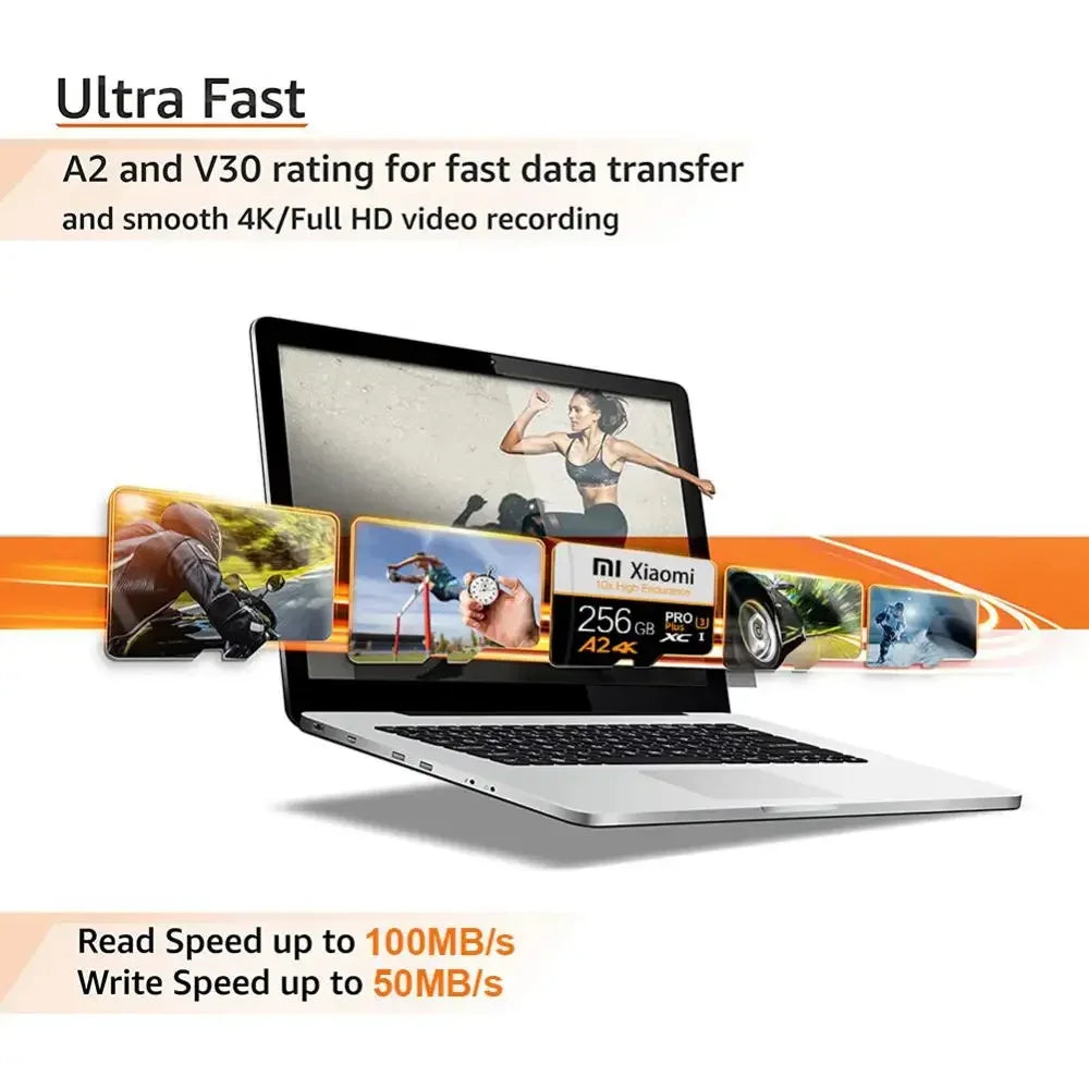 Mijia  2TB U3 Memory Card 1TB 512GB Micro TF SD Card 128GB 256GB U3 V30 4K Full HD TF Memory Flash Card For Phone/Computer