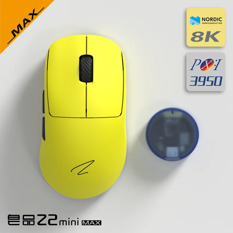 Zaopin Z2 Mini Max Wireless Mouse 4k/8k Bluetooth Tri Mode Paw3395/3950 Lightweight Ergonomics Low Latency Custom Gaming Mouse