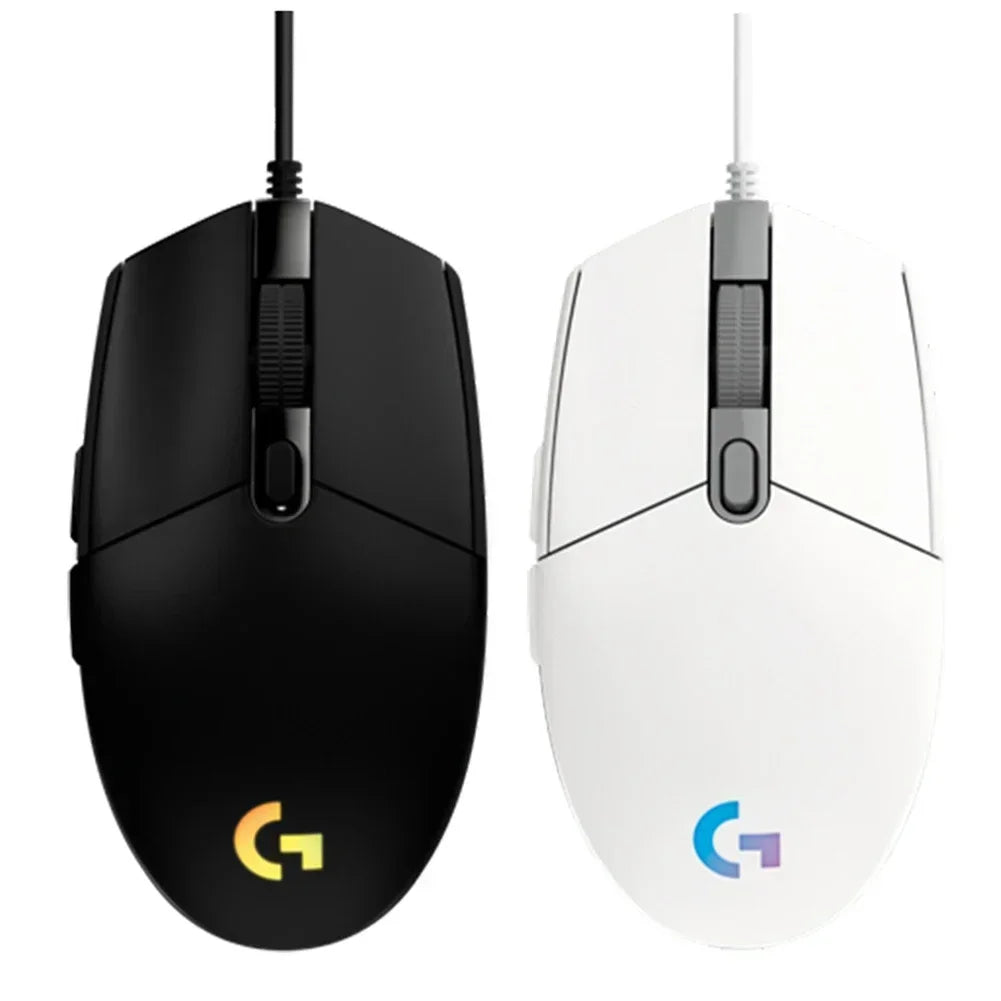 Logitech G102 Mouse Ergonomic Mouse Optical 8000DPI 16.8M Color LED Customizing 6 Buttons Wired Pc Gaming Accessories roccat