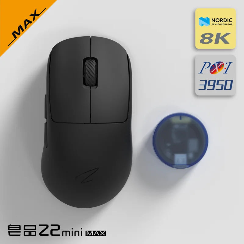Zaopin Z2 Mini Max Wireless Mouse 4k/8k Bluetooth Tri Mode Paw3395/3950 Lightweight Ergonomics Low Latency Custom Gaming Mouse