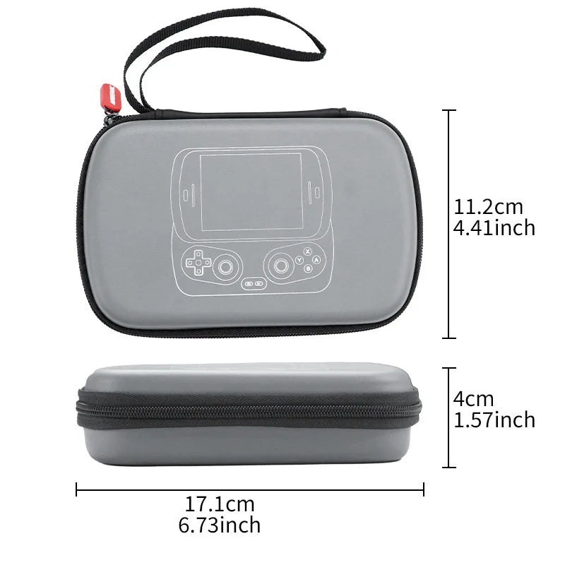 Portable Carrying Case For Anbernic RG Slide Tempered Glass Screen Protector Hand Bag Protective Shell Storage Bag For RG Slide