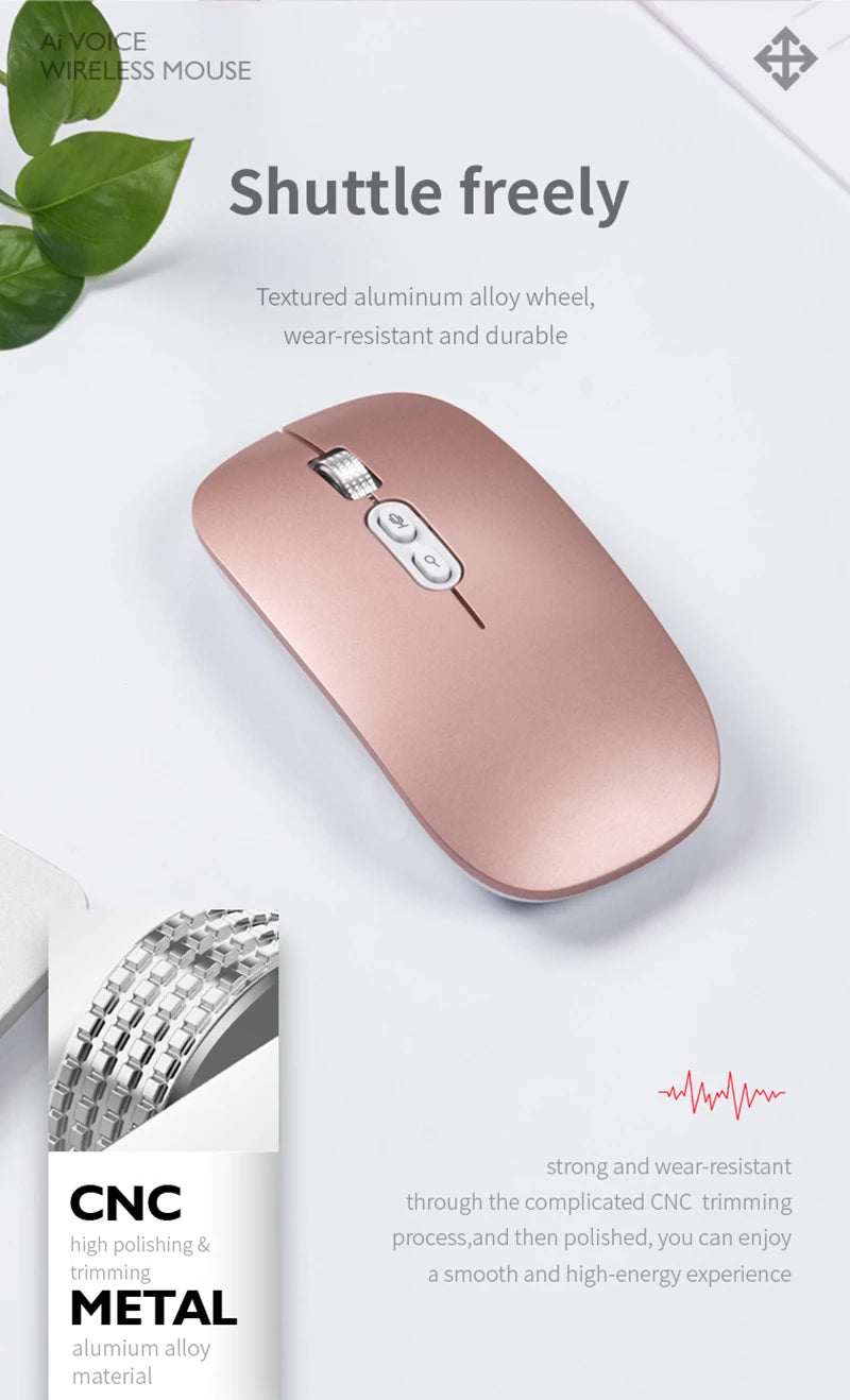 Xiaomi Wireless Mouse AI Intelligent Voice Mouse 2.4G Dual-mode With Voice-activated Typing Silent Rechargeable Bluetooth Mouse