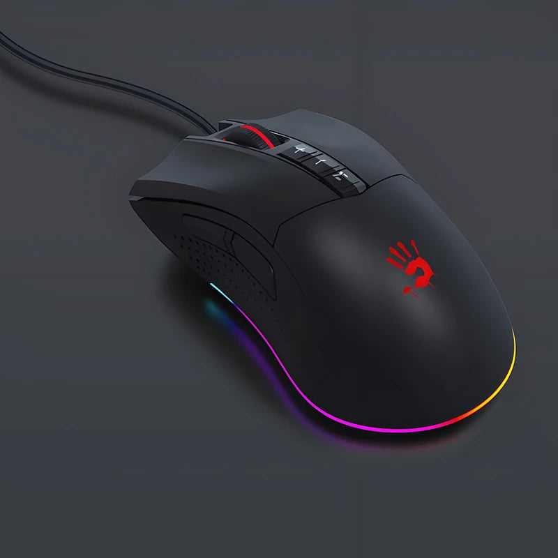 ES9 Plus Esports Gaming Mouse,15-Zone RGB Animation,8 Programmable Buttons,BC3332 Engine,Resolution: 100-10000 CPI Adjustable